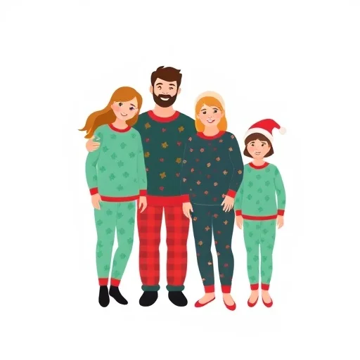 Christmas Matching Pajamas Photo