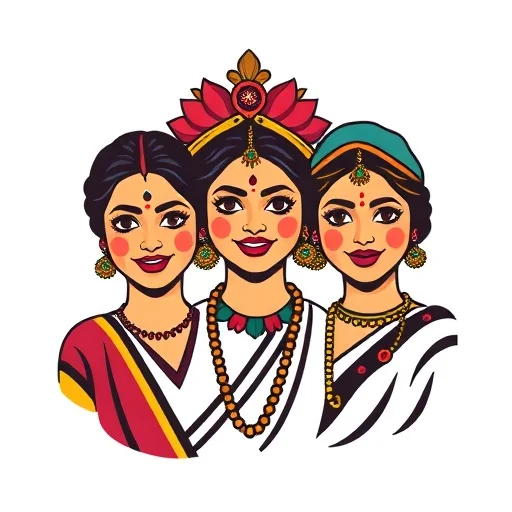 Traditional Holi Portrait