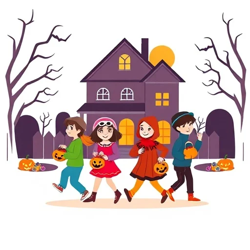 Trick-or-Treat Scene