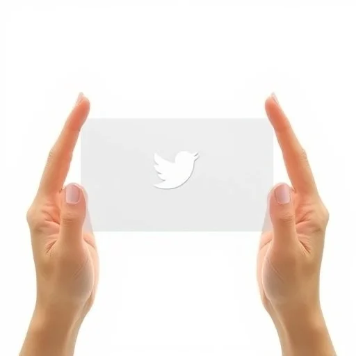 futuristic glass twitter id card