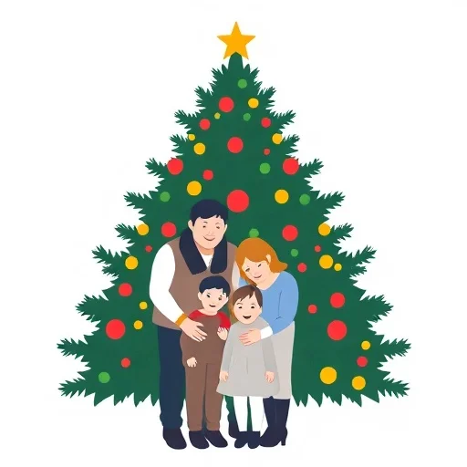 Christmas Tree Family Photo