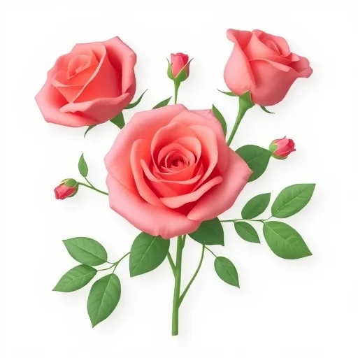 Rose Bouquet Portrait